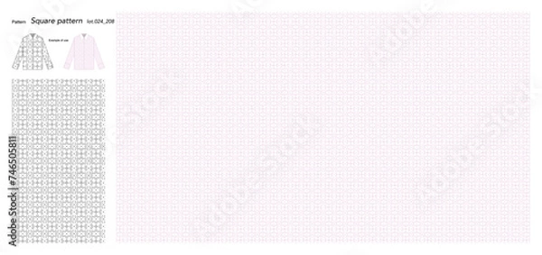 Fototapeta Wallpaper Square pattern 