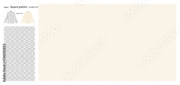 Fototapeta Wallpaper Square pattern 