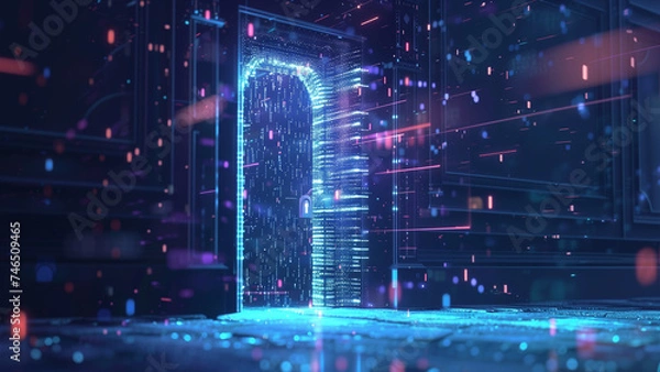 Obraz Securing the Digital Flow: Lock on Information Streams