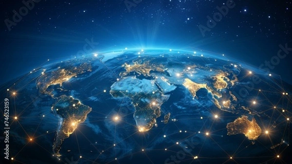 Obraz Global Communication Network