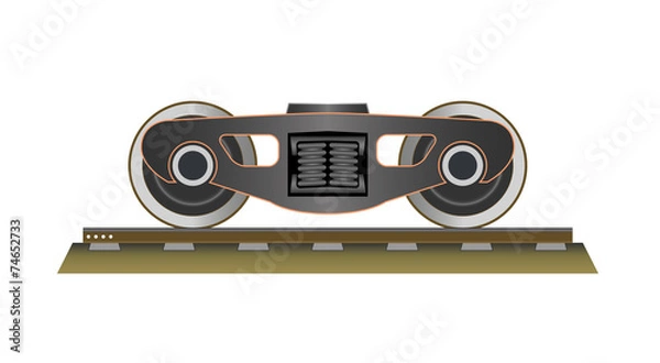 Obraz Wheels and bogie