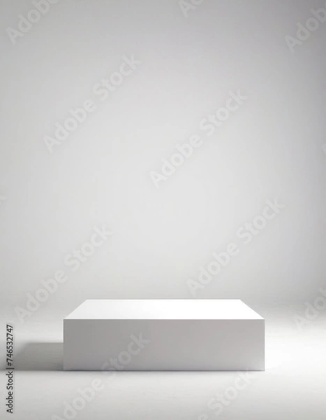 Fototapeta empty white shelf
