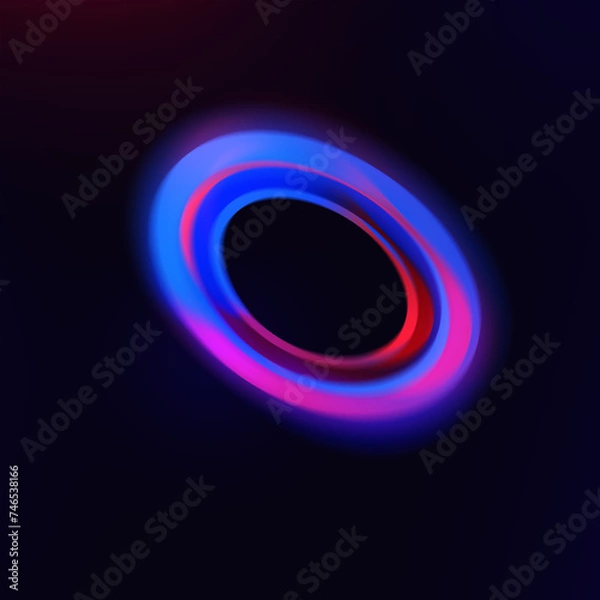 Obraz abstract background with glowing circles