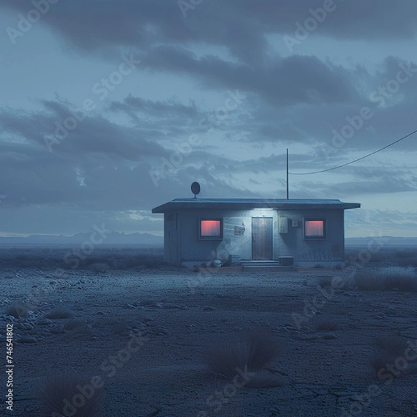 Obraz Isolated house