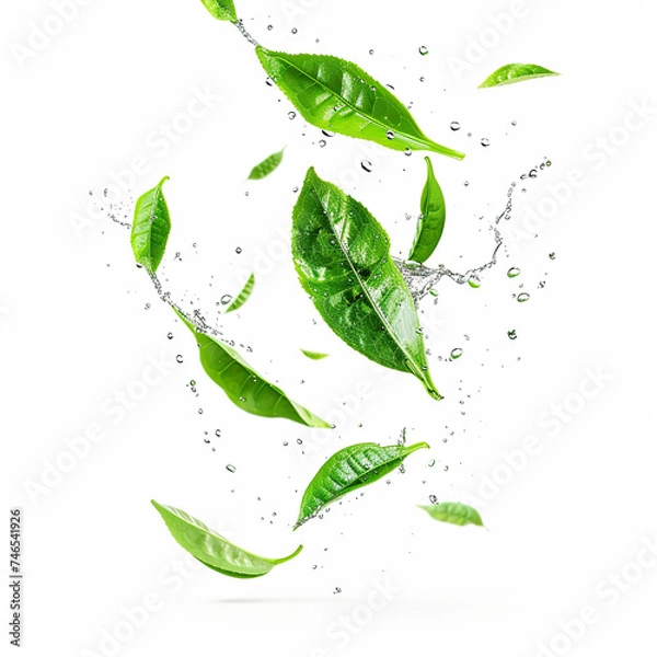 Obraz green leaves background