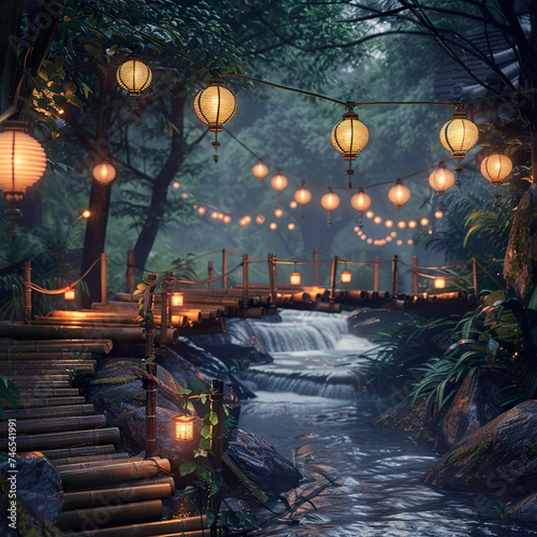 Obraz view of the river