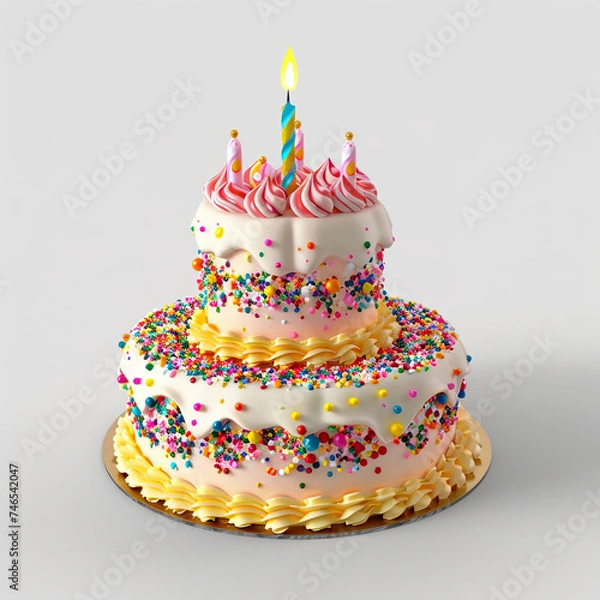 Obraz cake with candles