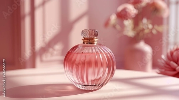 Fototapeta Luxury Parfeum Bottle Mockup Render Photography