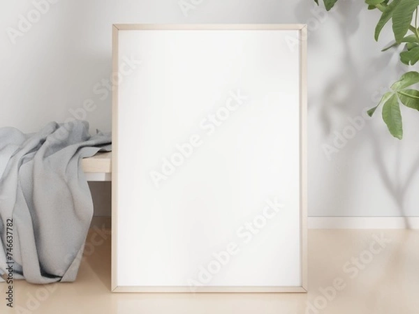 Obraz Frame mockup 50x70, 20x28, A3, A4, template for your design, 3d render