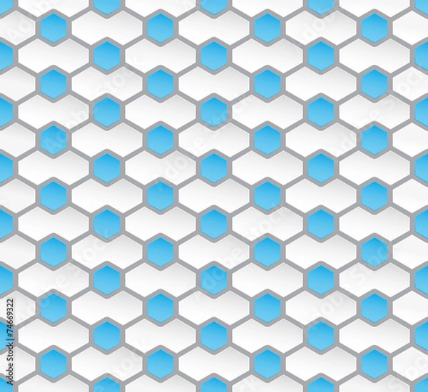 Obraz Seamless hexagon pattern background