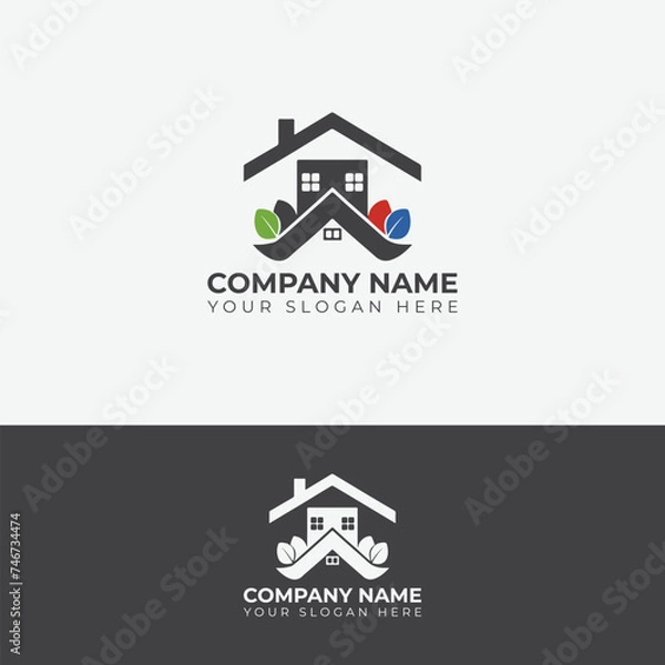 Fototapeta Construction Architecture Building Logo Design concept Template