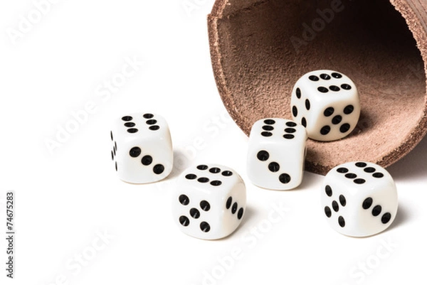 Fototapeta dice cup