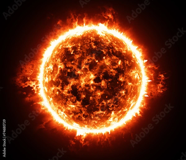 Obraz Płonąca atmosfera czerwonego olbrzyma