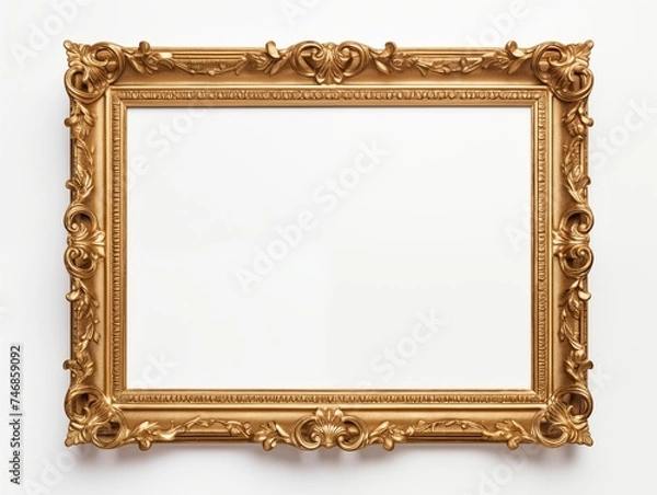 Obraz Antique gold blank frame