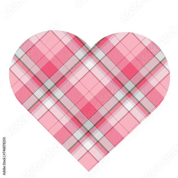 Obraz pink heart shape
