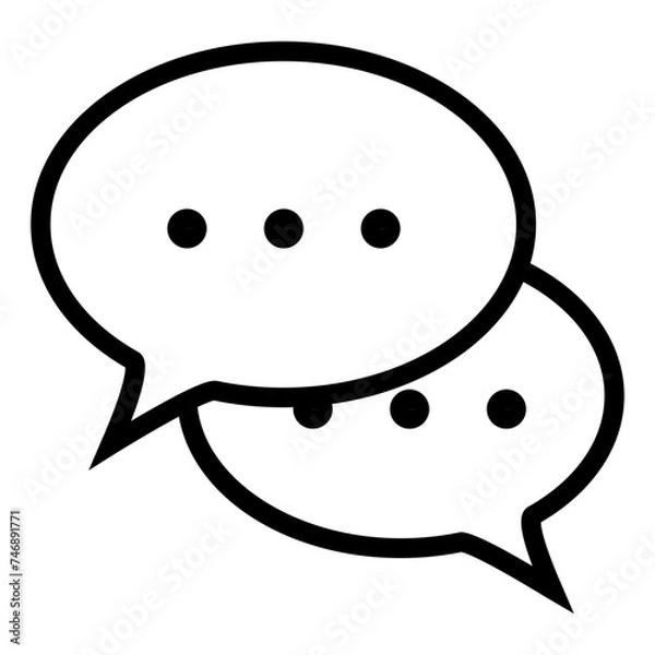Obraz chat message icon, Social media message.
