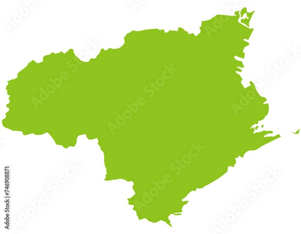 Obraz 徳島県　観光　地図　アイコン