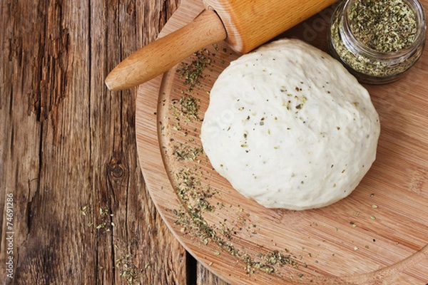 Obraz  dough for pizza