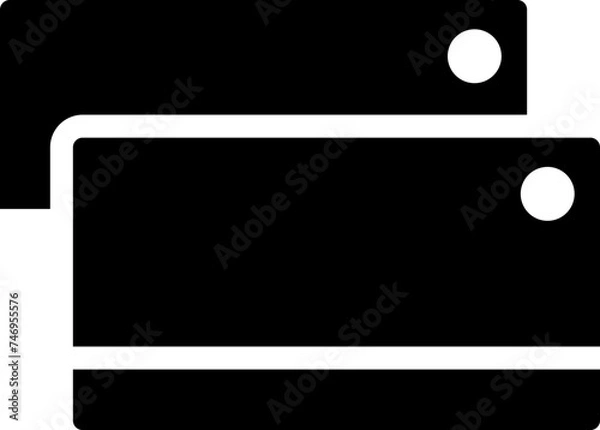 Fototapeta Flat style credit or debit cards icon.