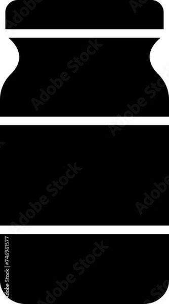 Fototapeta Illustration of jar icon or symbol.