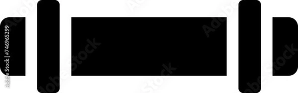 Obraz Pipe icon in b&w color.