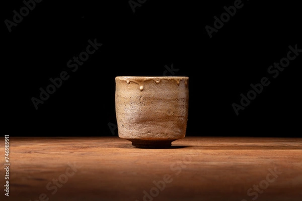 Obraz 古萩筒茶碗