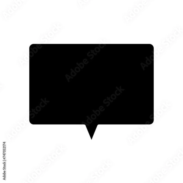 Fototapeta Balloon Text solid icon