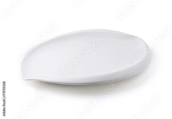 Obraz white plate isolated on white background