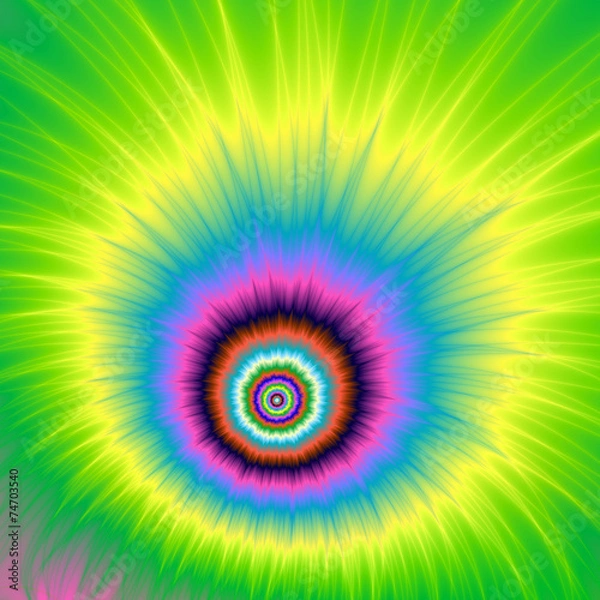 Obraz Explosion in Green and Yellow