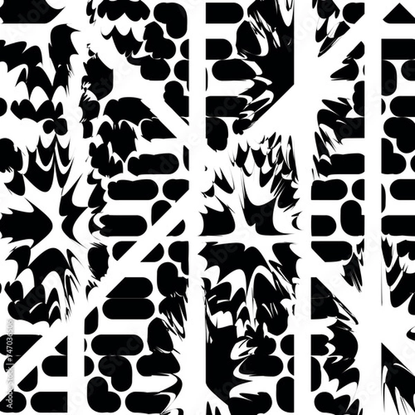 Fototapeta The complex texture includes clusters of spots, sharp-edged distortions, and incised lines in the form of a cross.