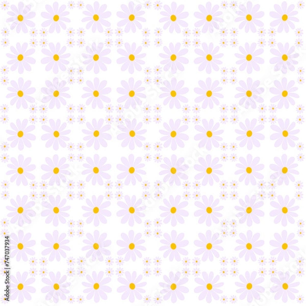 Fototapeta seamless pattern with flowers