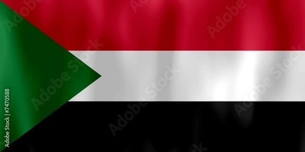 Obraz drapeau soudan sudan flag