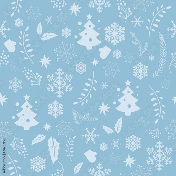 Obraz seamless christmas background