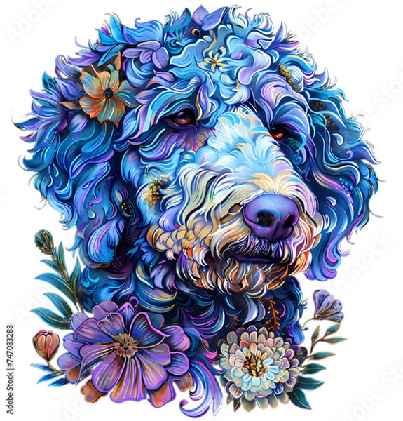 Obraz Floral sproodle with transparency 