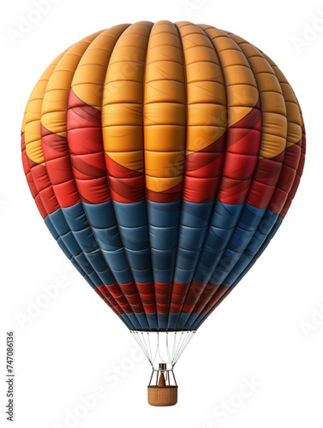 Fototapeta 3d rendering of a color balloon isolated