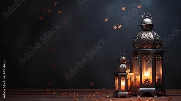 Fototapeta Lantern for Ramadan and Eid Greeting