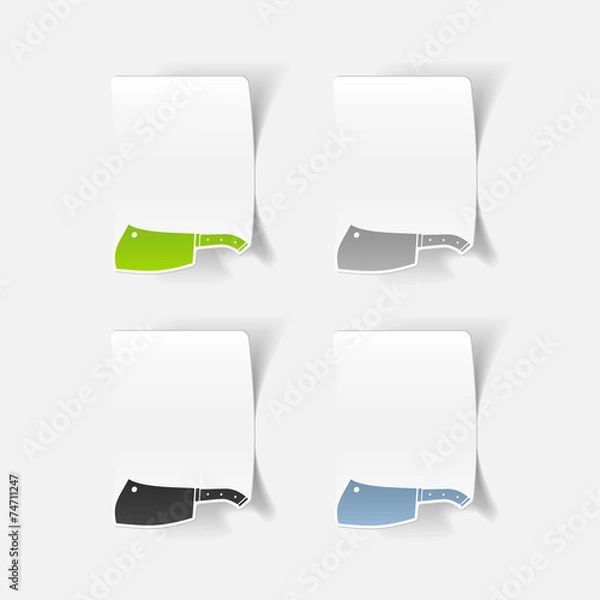 Obraz realistic design element: knife