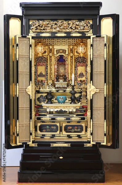 Obraz 伝統的な仏教宗派 浄土真宗本願寺派の金仏壇