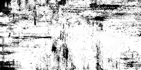 Fototapeta Grunge Black And White Urban Vector Texture Template. Easy To Create Abstract Dotted, Scratched.  Dark Messy Dust Overlay Distress Background. Vintage Effect With Noise And Grain.