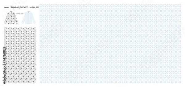 Fototapeta Wallpaper Square pattern 