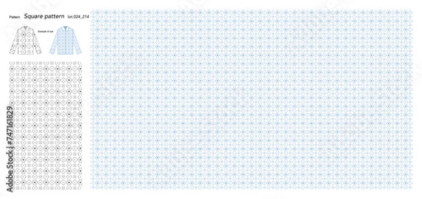 Fototapeta Wallpaper Square pattern 