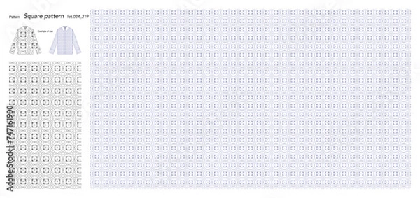 Fototapeta Wallpaper Square pattern 