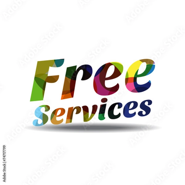 Obraz Free Services Colorful Vector Icon Design