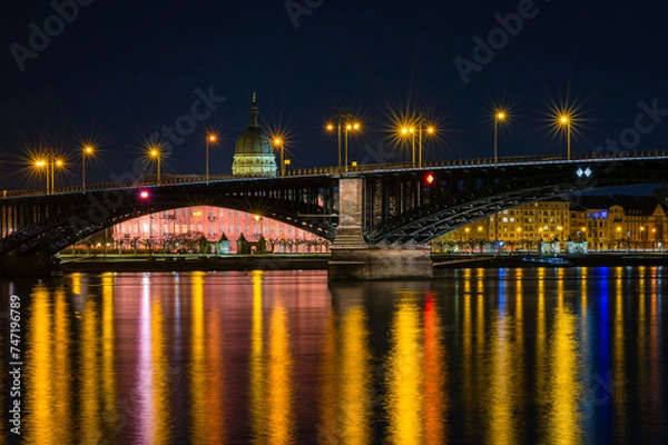 Fototapeta Theodor-Heuss-Brücke in Mainz
