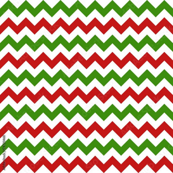 Obraz christmas chevron seamless pattern