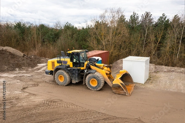 Obraz bulldozer at work site