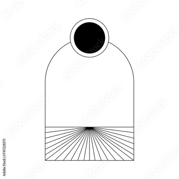 Obraz Minimal frame element for decorative greeting card, invitation or template	