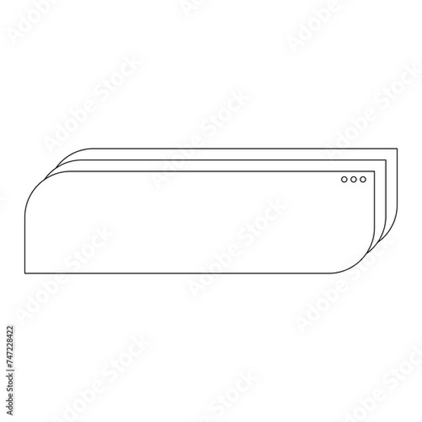 Obraz Minimal frame element for decorative greeting card, invitation or template	