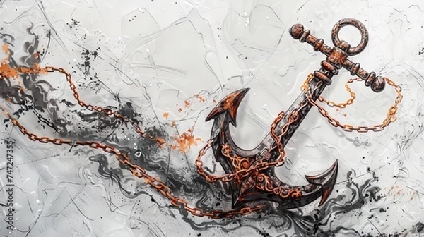 Obraz anchor tattoo idea