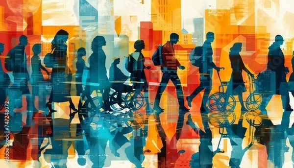 Obraz Accessibility Compliance Strategies, accessibility compliance strategies in web governance with an image showing designers and developers incorporating inclusive design principles, AI